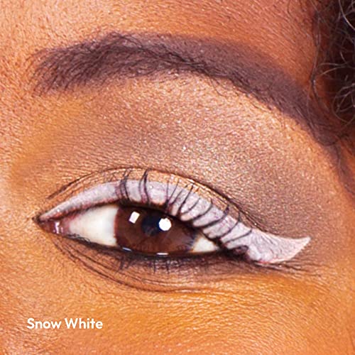 Ruby Kisses Party Proof Eyeliner, Pastel Colors Premium Felt-tip Waterproof Long-lasting Eyeliner (Snow White)