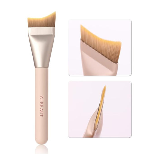 Albeaut Untra-thin Flat Foundation Brush, Foundation Brush for Liquid Makeup Synthetic Bristles Base Makeup Brush for Seam...