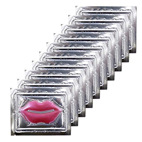 Adofect 30 Pieces Collagen Crystal Lip Masks, Collagen Lip Pads Great for Moisturizing, Remove Dead Skin, Anti Chapped & A...