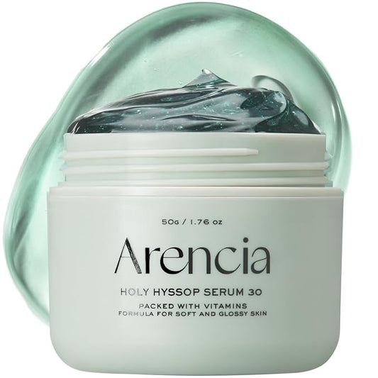 Arencia Glow Hyssop Overnight Face Mask Serum - hydrating & Anti-Aging Serum for younger looking Korean Glass Skin, Vitami...