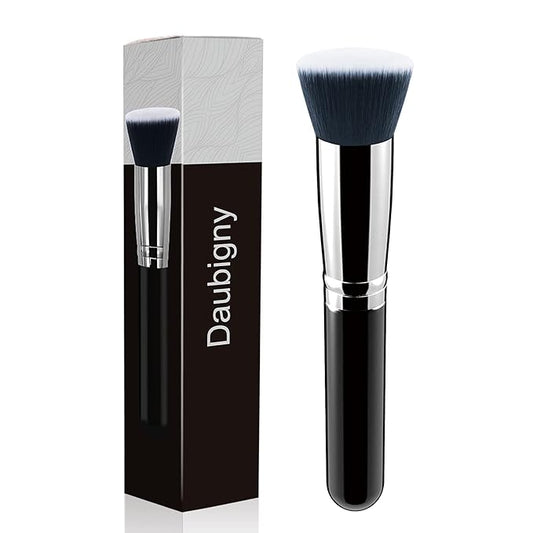 Makeup Brush Daubigny Flat Top Foundation Brush for Liquid Makeup Premium and Professional Make Up Foundation Brush Perfec...