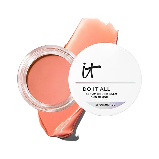 IT Cosmetics Do It All Serum Color Balm Sun Cream Blush & Bronzer, Blendable & Buildable, Lift, Reshape, All-Over Color, 2...