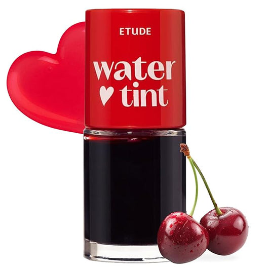 ETUDE Dear Darling Water Tint - Cherry Ade (9g) | Vivid Color Lip Stain with Moisturizing Weightless & Non-sticky Finish L...