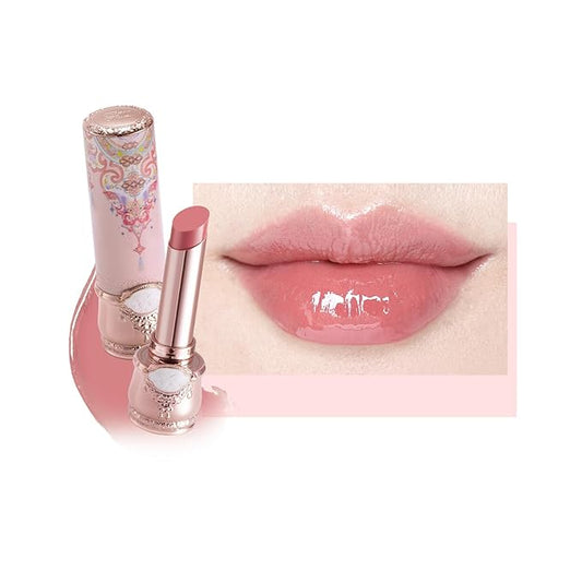 Flower Knows Butterfly Cloud Collar Glossy Lipstick,Hydrating Solid Lip Gloss,Moisturizing Pink Tinted Lip Balm,Long Lasti...