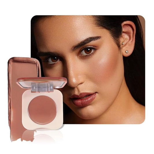 HHLTOH Brown Cream Blush on Face for Women Cheeks Makeup Palettes, Matte Single Chocolate Coffee Creamy Blushes for Cheek ...