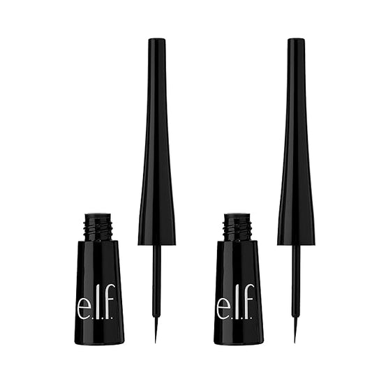 e.l.f. Expert Liquid Liner, High-Pigmented, Extra-Fine Liquid Eyeliner For Precise Definition, Long-Lasting, Vegan & Cruel...