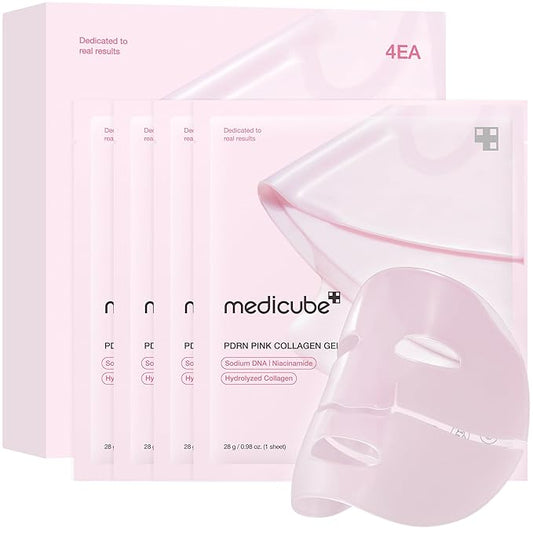 medicube Jelly Gel Mask with Salmon DNA PDRN Pink Collagen | Overnight Face Mask for Glass Glow Skin | Elasticity, Hydrati...