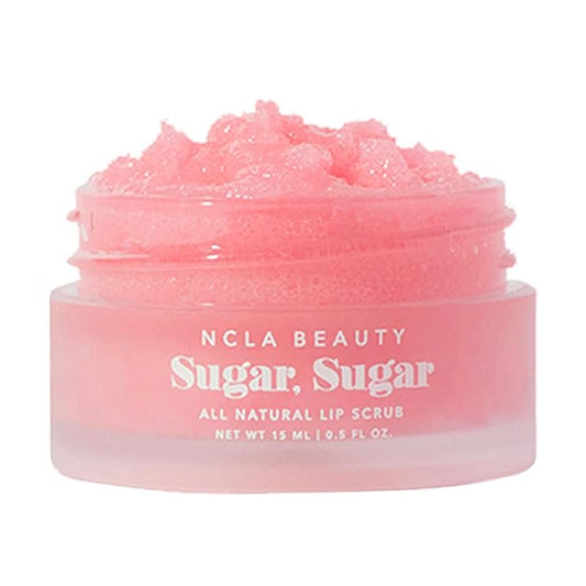 NCLA - Natural Sugar, Sugar Lip Scrub | Vegan, Cruelty-Free, Clean Skincare (Pink Champagne)
