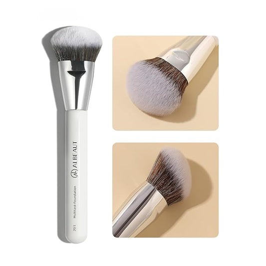 ALBEAUT 201 Angled Foundation Brush for Flawless Makeup Application Professional Liquid, Cream Powder Foundation Brush wit...
