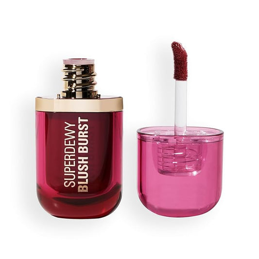 Revolution Beauty London, Superdewy Liquid Blush Burst, Buildable Color for Cheek, Serum Formula with Peptides & Hyaluroni...