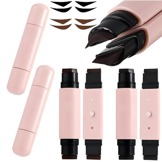 2 Pcs Gel Eyeliner Pencil Set, Eyeliners Pen for Beginners, 2026 New Foldable Eyeliner Stamp for Perfect Wings, Rotating E...