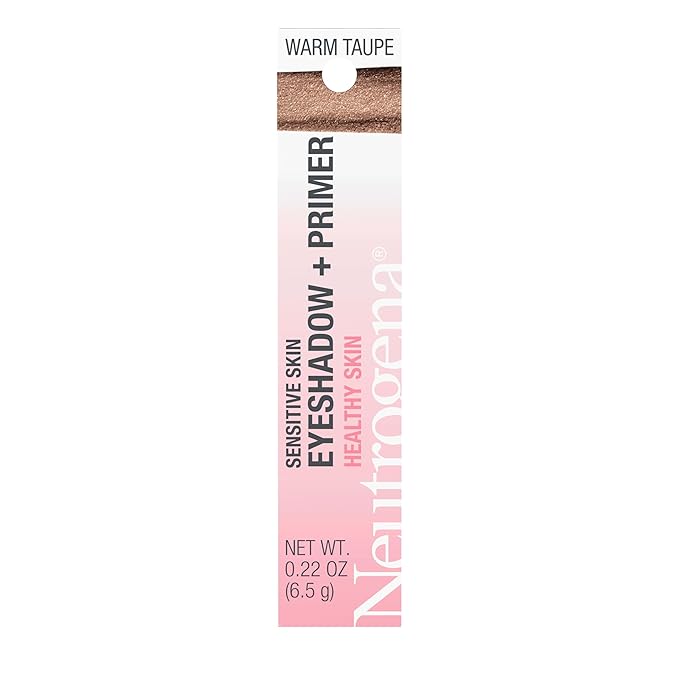 Neutrogena Sensitive Skin Eyeshadow + Primer, a Longwearing, 2-in-1 Metallic Eyeshadow for Sensitive Skin with Pro-Vitamin...