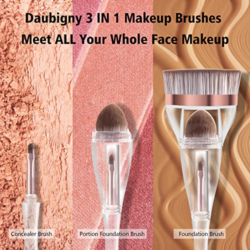 Foundation Brush, Daubigny Perfect Makeup Brush for Face Blush Liquid Powder Foundation Brush for Blending Liquid, Cream o...