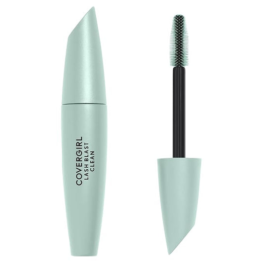 CoverGirl Lash Blast Clean Volume Mascara, Vegan Formula, Volumizing, Smudge-Proof, Black Brown, 1 Count