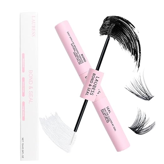 Lash Bond and Seal Mascara for Long Lasting Waterproof Eyelash Extensions - 5ml+5ml