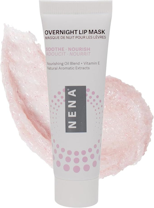 NENA Skincare Overnight Lip Mask - Lip Mask for Women - Deeply Hydrates with Natural Minerals, Nourishing Oils and Butters...