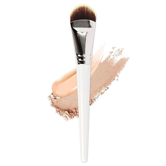 SEINGTOOM Foundation Brush, Flat Tongue-shaped Makeup Brush, Soft Synthetic Bristles for Liquid & Cream Foundation, Concea...