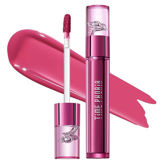 TIMEPHORIA Altera Blurring Lip Tint 007 Surge, Fuschia Pink Glossy to Soft Matte Finish, Blur Lip Lines, Weightless No-Sti...