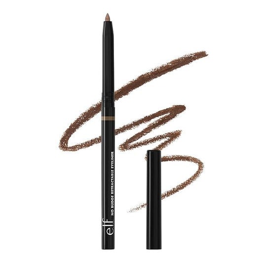 e.l.f. No Budge Retractable Eyeliner, Creamy, Ultra-Pigmented & Waterproof, Creates Bold & Defined Lines, Vegan & Cruelty-...
