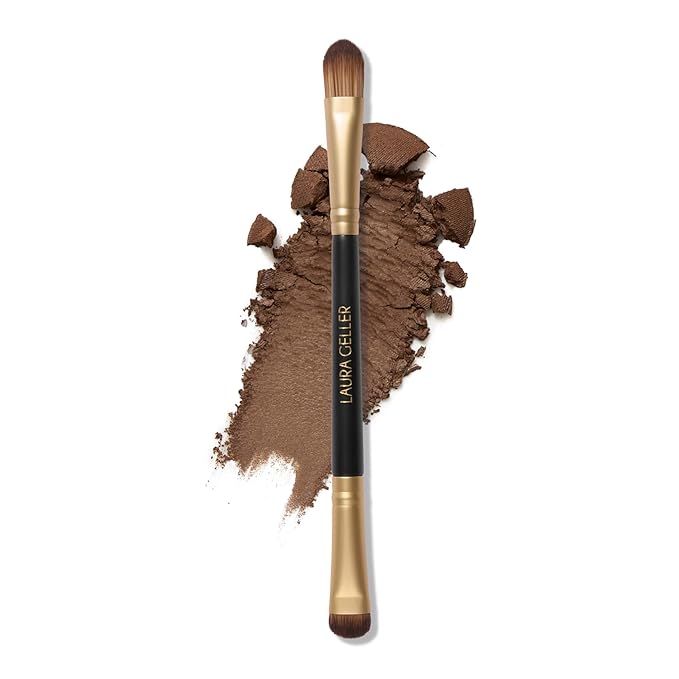 LAURA GELLER NEW YORK Cosmetic Professional Makeup Brushes - Cruelty-Free - 14 Dual-Ended Eyeshadow Brush