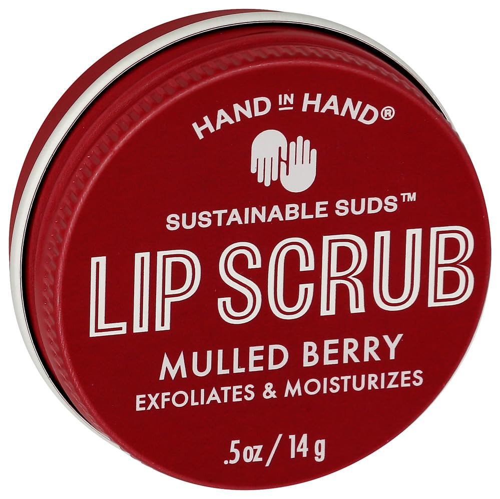 Hand In Hand, Lip Scrub Mulled Berry, 0.5 Ounce