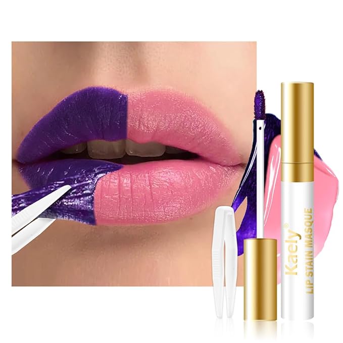 Kaely Light Rose Lip Stain Peel Off Masque, Long Lasting Waterproof Smudge Proof Lip Tint, Non-Transfer Semi Permanent Lip...