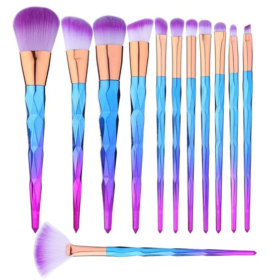 12 Pcs Makeup Brushes Set Premium Foundation Blending Blush Concealer Eye Face Lip Brushes for Powder Liquid Cream Complet...