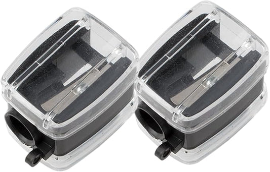 RGYBAO Makeup Pencil Sharpener with Washing Brush Single Hole Cosmetic Pencil Sharpener for Lip Liner Eyebrow Pencils