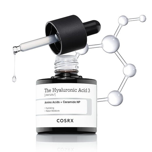 COSRX Pure Sodium Hyaluronic Acid 3% Serum, Hydratying & Moisture Boosting for Fine Lines & Wrinkles, Repair Dry Skin, 0.6...
