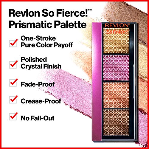 Revlon So Fierce Prismatic Eyeshadow Palette, Eye Makeup, Ultra Creamy Pigmented in Blendable Matte & Pearl Finishes, 962 ...