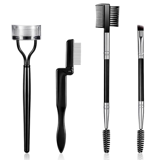 4PCS Eye Brow Brush for Women Eye Lash Brush Double Head Eyes Lash Comb Separator Eyebrow Brushes and Comb Mascara Separat...