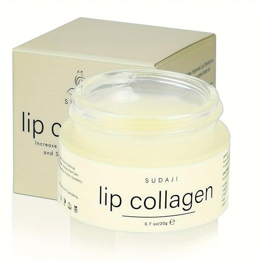Lip Collagen + Peptide 0.7oz, Collagen Lip Mask with Vitamins E, A -Lip balm to Nourish & Hydrate Lips, Lip Moisturizer fo...