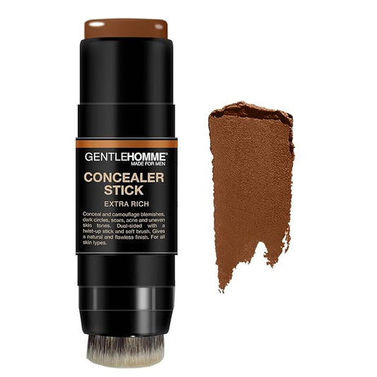Gentlehomme - Concealer Stick - Men’s 2-in-1 Concealer & Brush - For Blemishes, Dark Circles, Scars, Acne & Uneven Skin To...