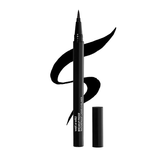 wet n wild Mega Last Breakup Proof Liquid Eyeliner - Ultra-Fine Brush, Waterproof, 16-Hour Long-Lasting Wear- Cruelty-Free...