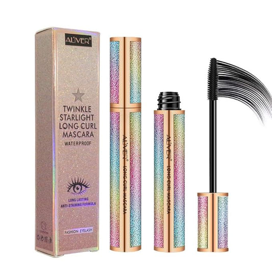 4D Silk Fiber Lash Mascara, Natural Smudge-proof & Waterproof , Black Thickening Lengthening No Clumping, Fuller Lashes, L...