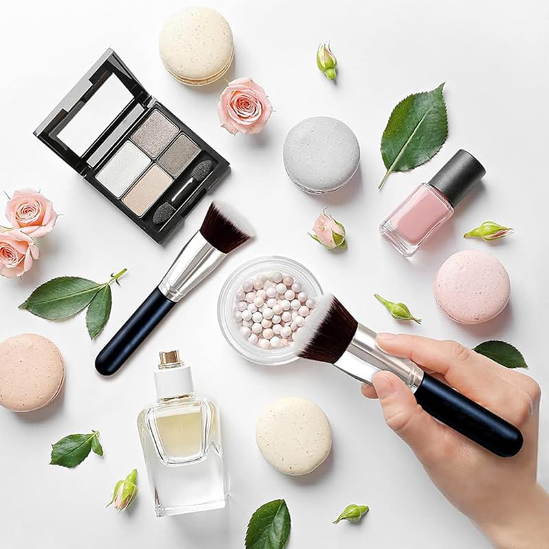 Flat Top Foundation Brush, Premium Makeup Brush, Comfortable Foundation Brush Perfect For Foundation,Cream,Buffing, Blendi...