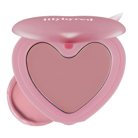 lilybyred Luv Beam Cheek Balm | Heart-Shaped Korean Cream Blush, Semi-Matte Finish, Long-Lasting, Blendable & Buildable, S...