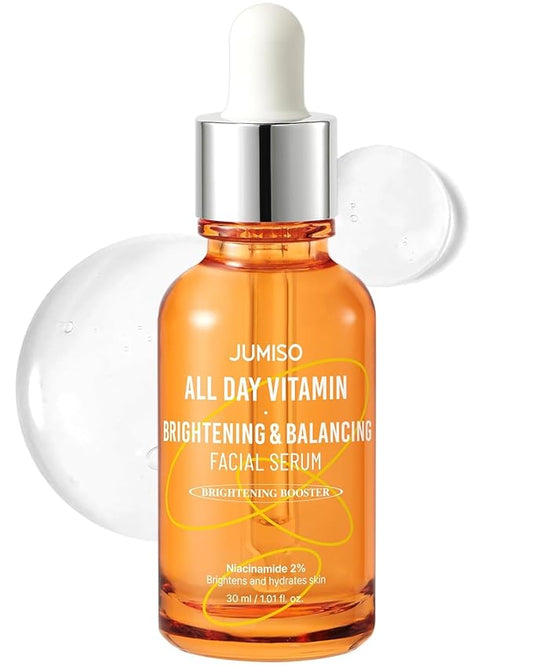 JUMISO All Day Vitamin Serum, Brightening & Balancing Facial Serum, Gift, Vitamin C, A, B, D, E , Serum with Vitamin, Kore...