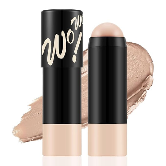 Apooliy Matte Foundation Stick,Lightweight Buildable Full Coverage, Longwear Face Foundation，Concealer Stick,Waterproof
