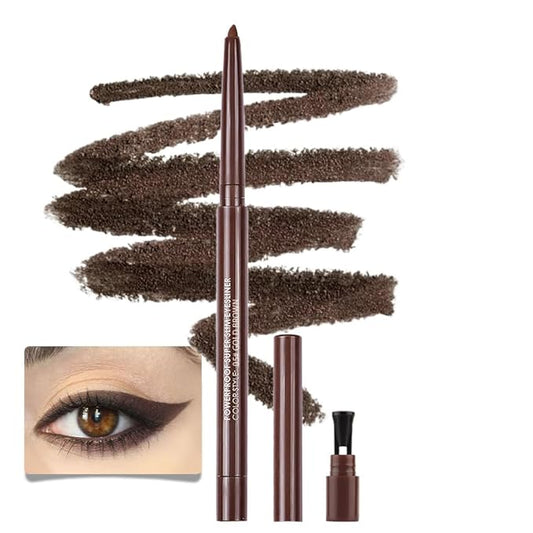 Kaely Gold Brown Gel Eyeliner Pencil, Smooth Eye Liner Waterproof Smudge Proof, Built in Sharpener, Long Lasting Eye Makeu...
