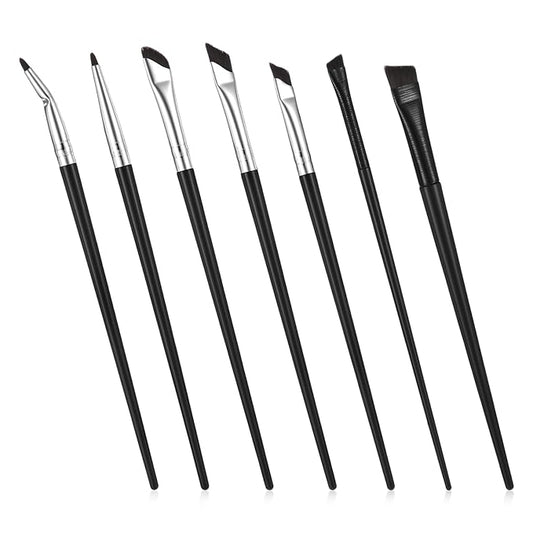 7Pcs Angled Eyeliner Brush Ultra Thin Eyeliner Brushes Eyebrow Concealer Brush Eye Brow Brushes Eyebrow Angled Brushs for ...