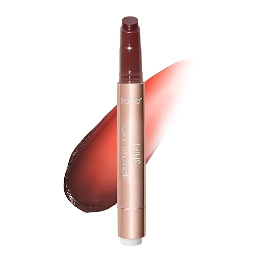 tarte maracuja juicy lip & cheek shift - pH-Powered Lip Stain & Cheek Stain, Lip Gloss Balm with Hyaluronic Acid for Smoot...