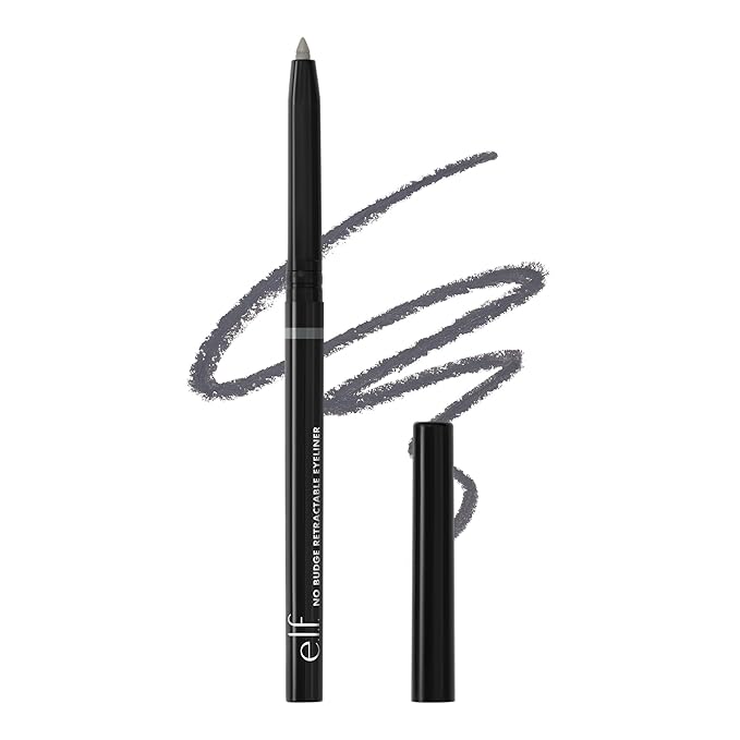 e.l.f. No Budge Retractable Eyeliner, Creamy, Ultra-Pigmented & Waterproof, Creates Bold & Defined Lines, Vegan & Cruelty-...