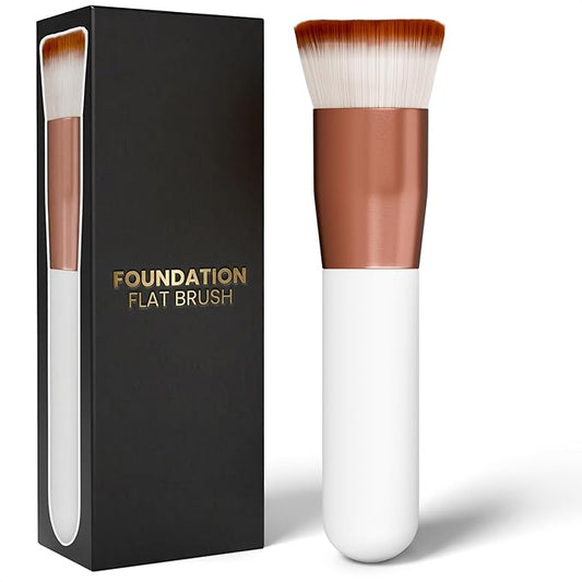 Liquid Foundation Brush for Makeup - Soft Flat Top Kabuki Foundation Brush with Dense Synthetic Bristles for Even Applicat...
