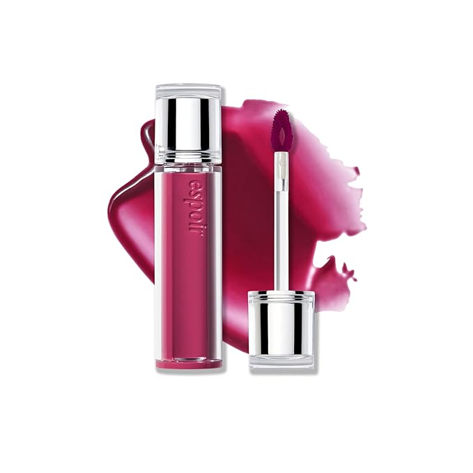 Espoir Couture Lip Tint Glaze #20 Plum Compote | Volumizing Lip Stain with Juicy Texture, Long-Lasting & Vibrant Colors, M...