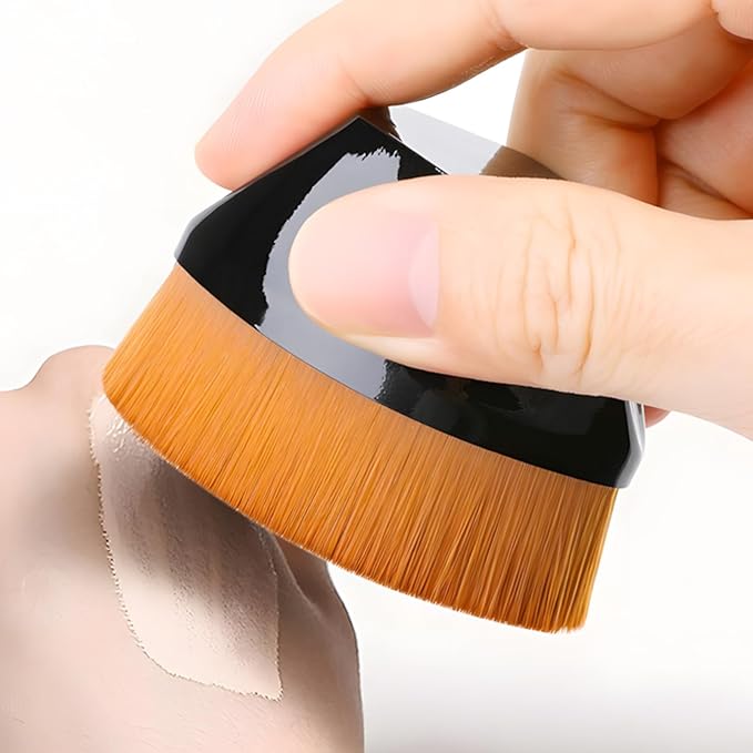 Foundation Brush Flat Top Kabuki Makeup Brush for an Airbrushed Finish with Effortless Blending and Buffing for Liquid, Cr...