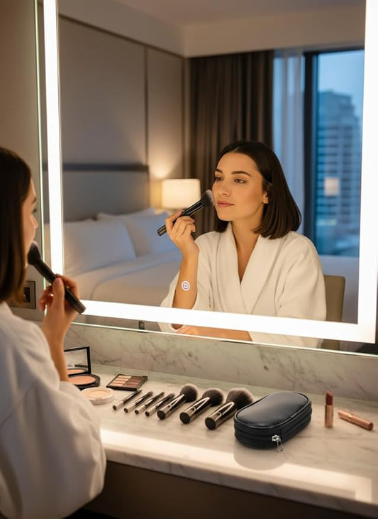 10PCS Makeup Brushes Set, Premium Foundation Eyeshadow Concealer Blush Powder Brushes with Makeup Bag, Black