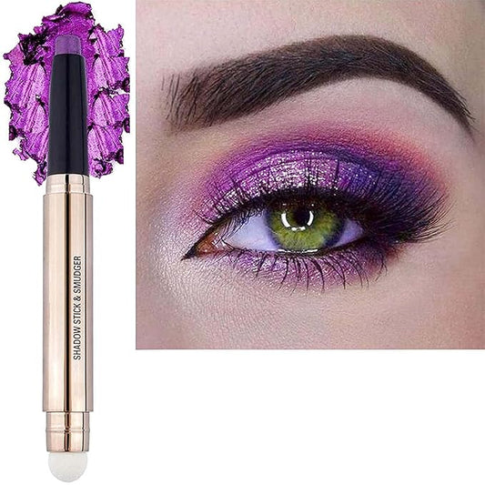 SAUBZEAN Purple Eyeshadow Stick Makeup, Highlighter Matte Cream Eye Shadow Pencil, Waterproof Hypoallergenic Long Lasting ...