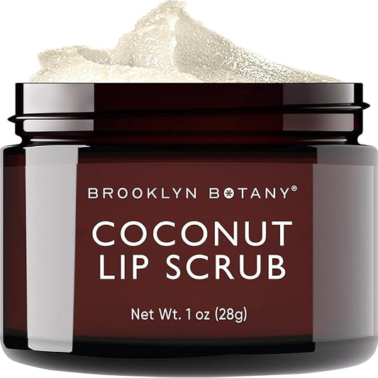 Brooklyn Botany Lip Scrub Exfoliator 1 oz – Lip Moisturizer for Dry Lips and Chapped Lips – Gentle Lip Exfoliator for Smoo...