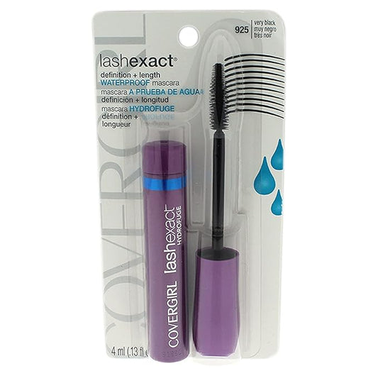 COVERGIRL Lash Exact Mascara Waterproof, Very Black, .13 Oz (packaging may vary)